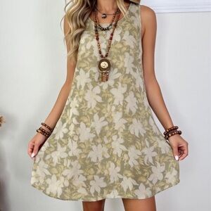 Vintage Boho Banana Republic Silk Floral Ethereal Dress